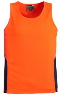 HI VIS SQUAD SINGLET - Strong and Durable